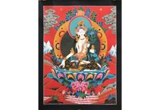 Red Theme Master Quality White Tara Thangka Art, Tibetan Style Thangka Wall Deco picture