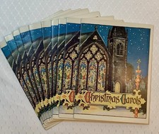 Christmas Carol Booklets Vintage 1954 Lot Of 10 John Hancock Insurance 16 Pages picture