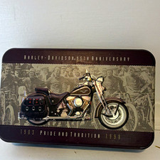 Harley-Davidson 95th Anniversary 1903-1998 Pride & Tradition Cards Tin 2 Decks picture