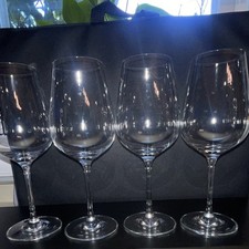 Lenox Clear Stemmed Red Wine Glasses Solid Round Set of 4 Four-Piece picture