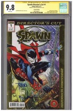 Spawn Director's Cut #1 CGC 9.8 SS 2nd Second Print Signed Todd McFarlane Foil picture