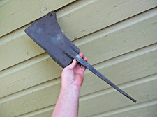 Antique J.L. & Company Stamped Huge Meat Cleaver Hog Splitter picture
