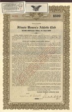 Illinois Women's Athletic Club - $500 Bond - Sports Stocks & Bonds picture