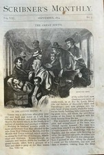1874 Cotton States After the Civil War Texas Mississippi Alabama illustrated picture