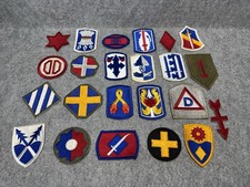 23 Vintage US Army Patches Lot Big Red One Infantry Divisions Brigade Insignia picture