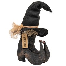 HAPPY DEALS ~ Witch Boots and Hat Sitter Decoration, 14