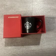 Starbucks Black Matte 3oz Espresso Demi Cup Mug 2015 Mermaid Logo picture