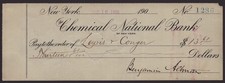 BENJAMIN ALTMAN - AUTOGRAPHED SIGNED CHECK 12/16/1905 picture