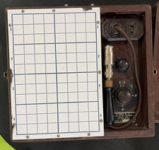 Vintage Schultz Electric Equipment Co 6 Volt DC Electrical Tester in Wooden Case picture