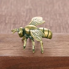 1 Pc Brass Bee Statue Animal Statue Toys Home Office Table Decoration Ornament picture