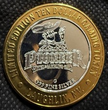 ⭐️PIONEER HOTEL & CASINO Limited Edition 999% .6 Oz Pure Silver Strke Center⭐️ picture