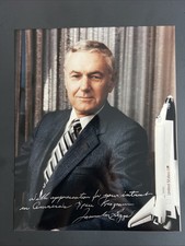 NASA James M. Beggs 8x10 Photo Signed Mint Condition picture