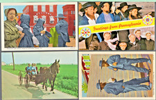 Amish People Postcards - Lot of ( 4 ) Postcards -Lot 149 picture