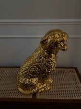 VERSACE GOLD ROKKO CHEETAH SCULPTURE-  Slightly Used - LARGE No Box picture