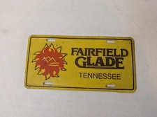 Fairfield Glade Tennessee Booster License Plate Vintage Cumberland County Resort picture