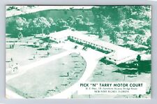 New Port Richey FL-Florida, Pick N Tarry Motor Court, Antique, Vintage Postcard picture