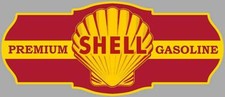 SHELL Premium Gasoline Laminated Vinyl Sticker picture
