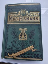 Mrs. Hemans Poetical Works c1881 () - Personalized - Very Rare Vintage Book picture