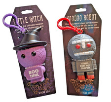 Watchover Voodoo Stress Doll Collectable Keychains - Little Witch & Voodoo Robot picture