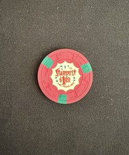 VINTAGE STARDUST CASINO POKER CHIP LAS VEGAS NEVADA $1 GAMBLING TOKEN picture