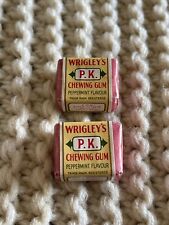 Vintage WRIGLEY’S P.K. CHEWING GUM Lot Of 2 Unopened 1920’s picture