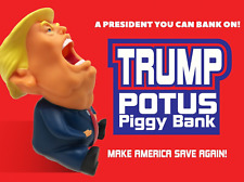 Donald Trump Funny Collectible Gift - MAGA Coin Piggy Bank, Limited Edition Pins picture
