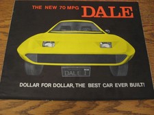 1974 Dale Automobile Brochure 20th Century Motor Car Liz Carmichael Fraud Trans picture