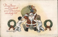 Santa Claus peace goodwill your Christmas stocking fill. 1922 San Francisco, CA picture