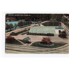 Vintage 1914 Lakemont Park The Loop Altoona PA Postcard Benjamin Franklin Stamp picture