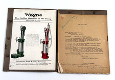 RARE 1921 Wayne Gas & Oil Pump Catalog Letters WOW Indianapolis Indiana picture