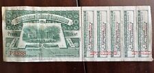 1884 Republican National Convention Ticket 5 session stubs picture