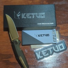 KETUO KT-Morgan GG Pocketknife S45VN 6AL-4V Frame Lock Manual Plain Drop picture