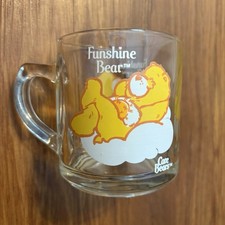 Vintage 1984 Care Bears “Funshine” Glass Coffee Mug from American Greetings picture