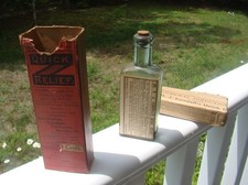 DR. B.J. KENDALL'S QUICK RELIEF-ENOSBURG FALLS, VT. Label, Box, Insert, Bottle picture