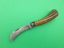 Antique 1800s Samuel Robinson Stag Hawkbill Folding Pocket Knife Sheffield picture