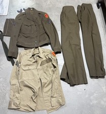 Vintage Korean War U.S. Army 25th Infantry Tropic Lightning Uniform W/ Patches picture