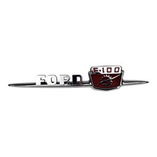 1959 Ford F100 Pickup Truck Hood RH Side Emblem 1006864 picture