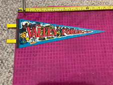 VTG VALLEY FORGE PA PENNSYLVANIA Souvenir PENNANT Cannon SOLDIERS Ship Fast picture