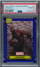 2024 Marvel Chrome Carnage Blue Wave /150 PSA 10 picture