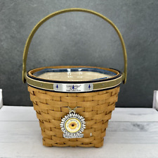 2005 Longaberger Laugh Learn Grow Bee Basket with Liner and Protector picture