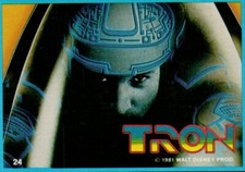 1981 1982 Donruss Tron Movie Walt Disney #24 Tron in cycle picture