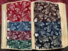 Unique Vintage Swatch Book American Circa 1950 358 swatches picture