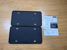 Goodyear Black Silicone License Plate Frame 2 Pack Slim License Plate Covers picture
