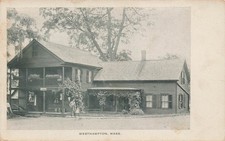 HOTEL OR INN BUILDING POSTCARD WESTHAMPTON MA MASSACHUSETTS 1907 picture