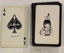 Vintage Liberty Playing Cards, American West Indian KACHINA Doll picture