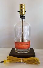 Bulleit Kentucky Bourbon Whiskey Bar Bottle TABLE LAMP Lounge Light w/ Wood Base picture