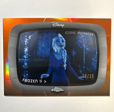 Elsa /25 2026 Topps Chrome Disney Frozen Elsa Iconic Moments /25 true Orange  picture