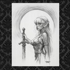 Original Drawing- Pretty girl - 