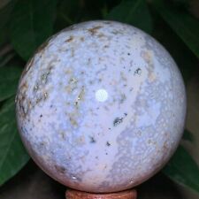 397g Rare Natural Ocean Jasper Sphere Quartz Crystal Ball Reiki Stone picture