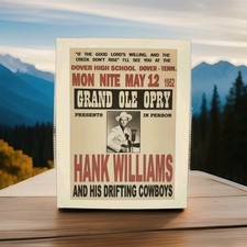 Hank Williams Sr Poster Country Music Grand Ole Opry  picture